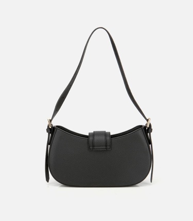  Kadın Siyah Kilit Detaylı Omuz Çantası