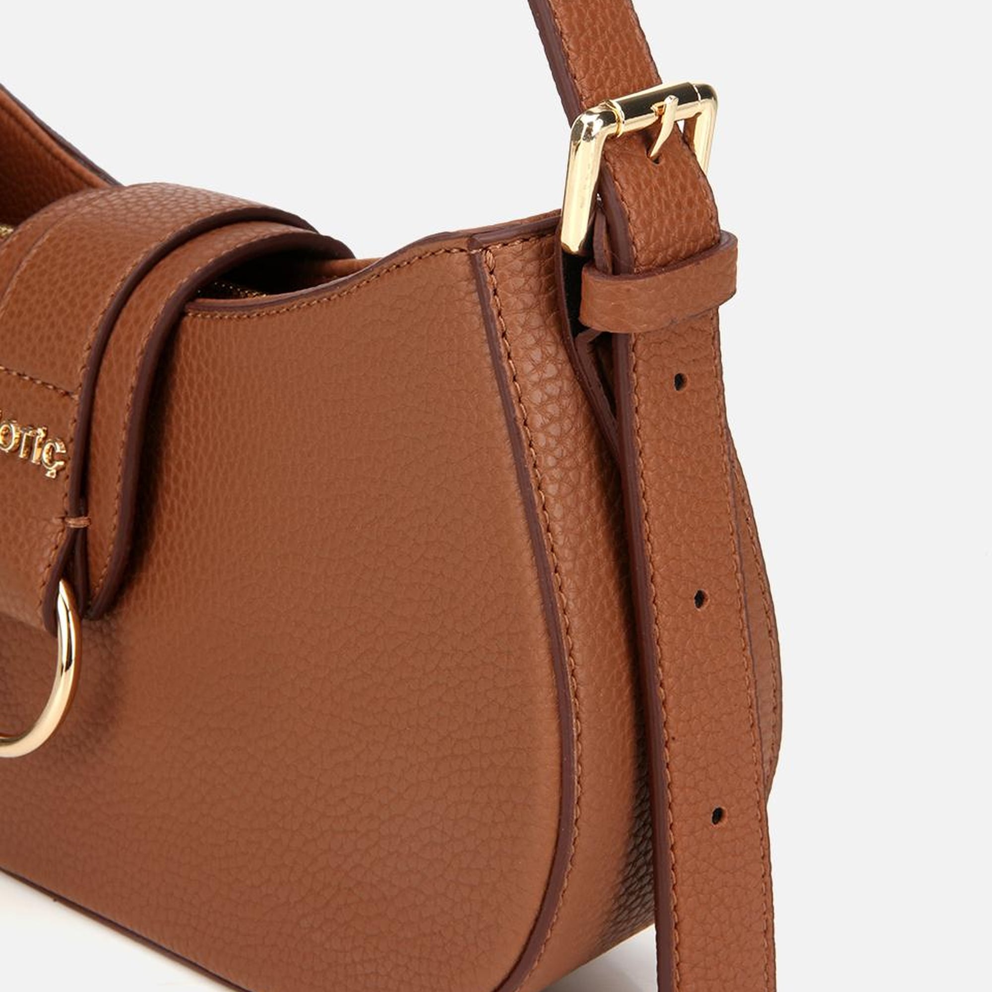 Kadın Taba Kilit Detaylı Omuz Çantası