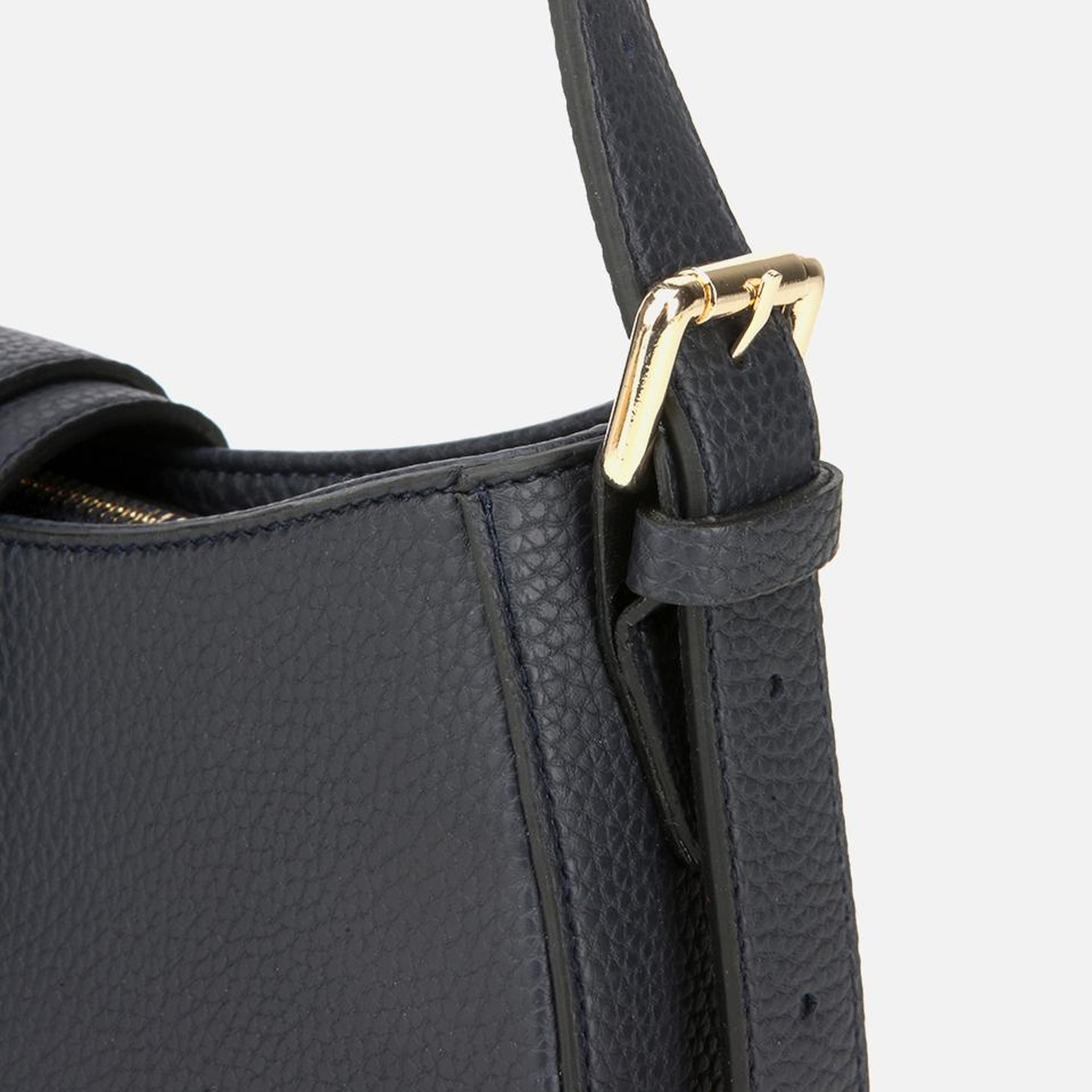 Kadın Lacivert Kilit Detaylı Omuz Çantası