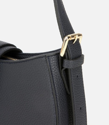  Kadın Lacivert Kilit Detaylı Omuz Çantası