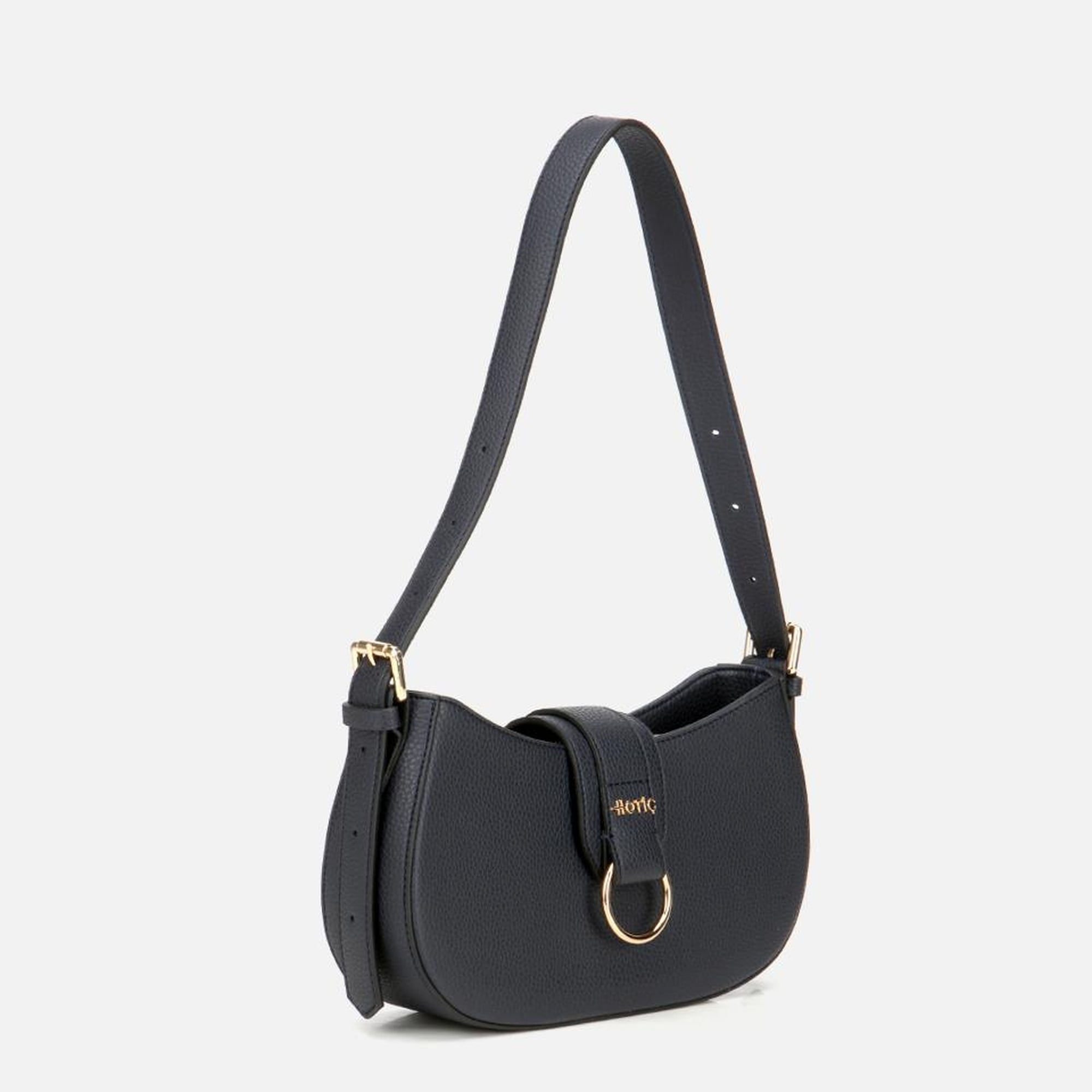 Kadın Lacivert Kilit Detaylı Omuz Çantası