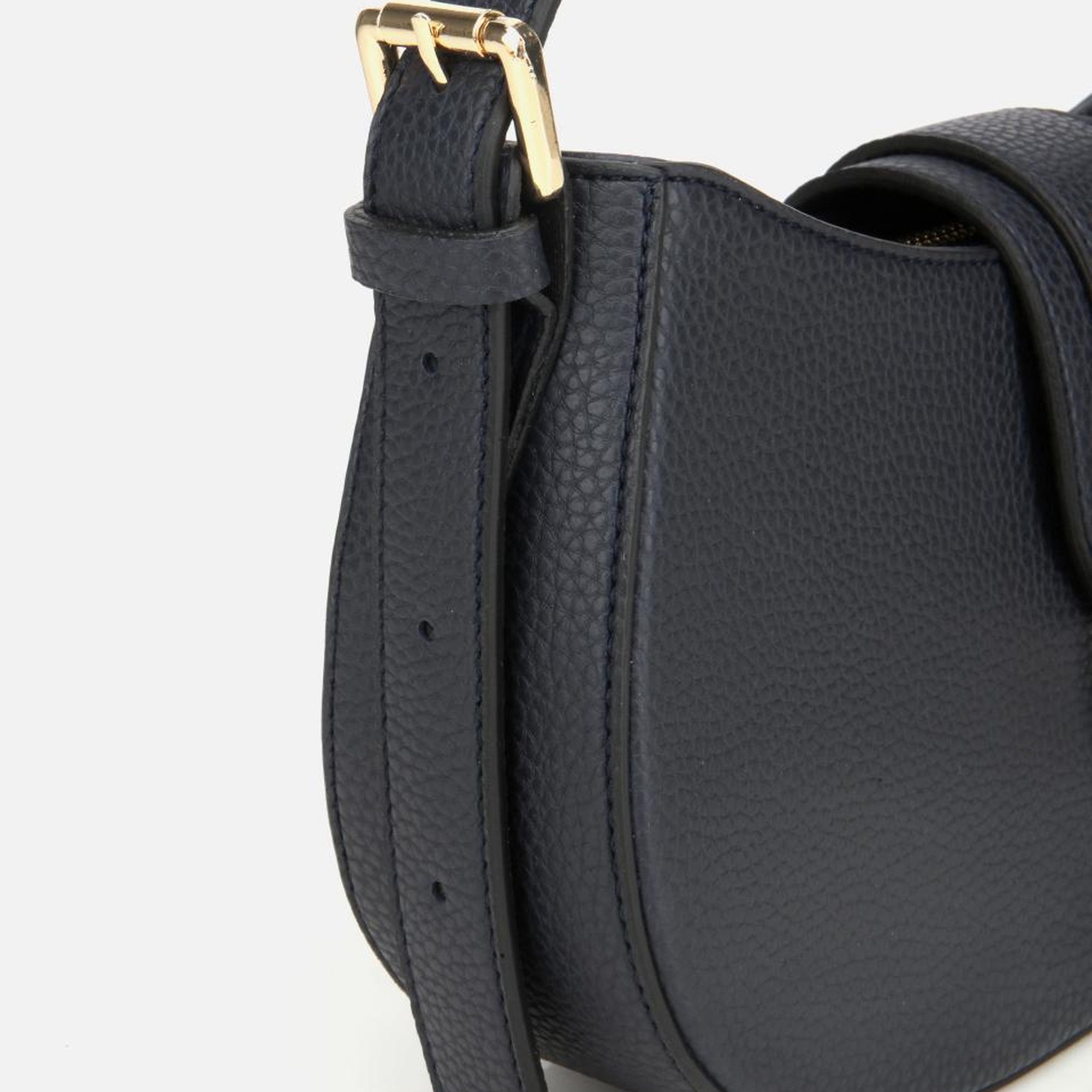 Kadın Lacivert Kilit Detaylı Omuz Çantası