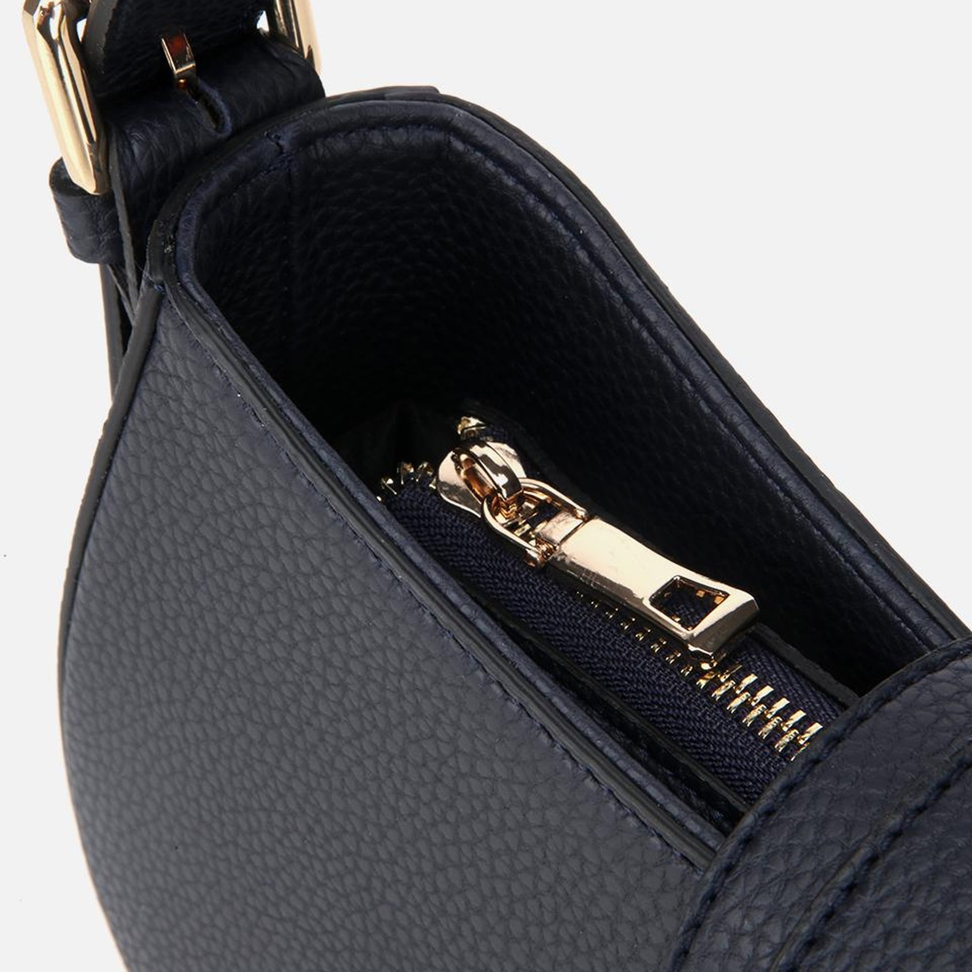 Kadın Lacivert Kilit Detaylı Omuz Çantası