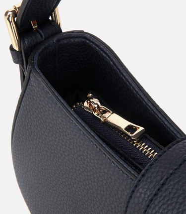  Kadın Lacivert Kilit Detaylı Omuz Çantası