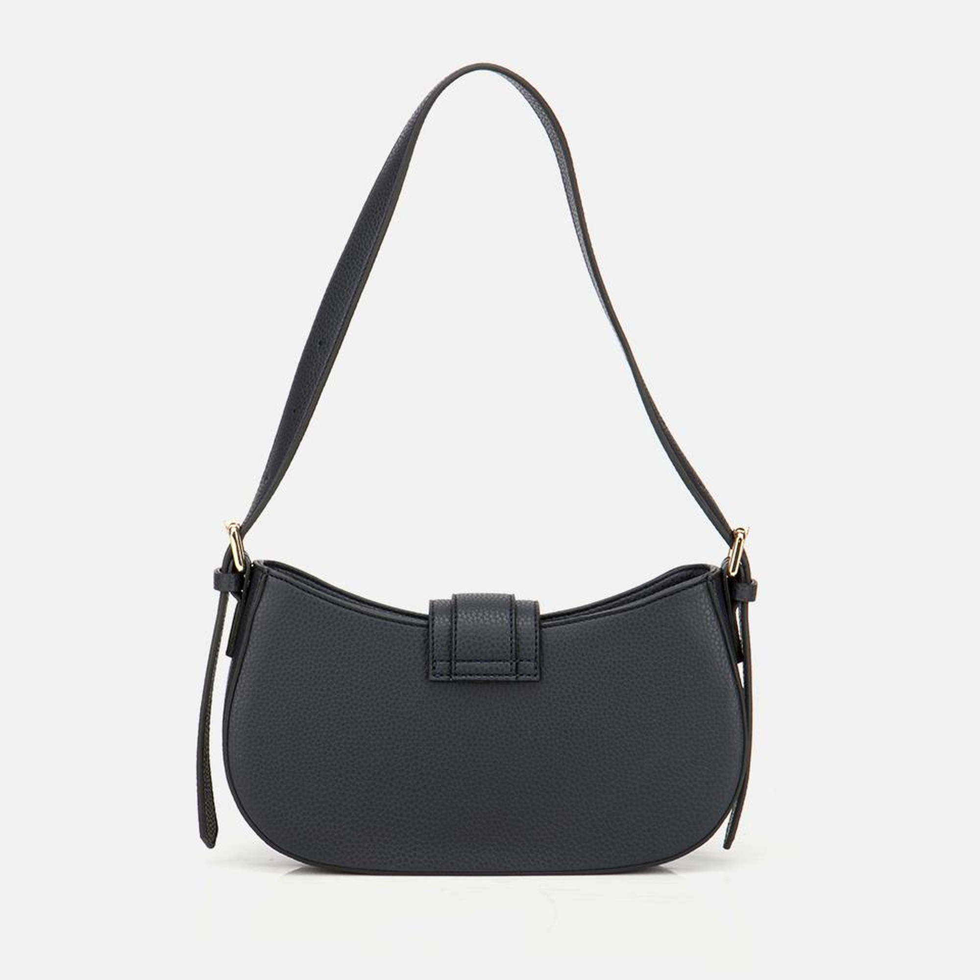 Kadın Lacivert Kilit Detaylı Omuz Çantası