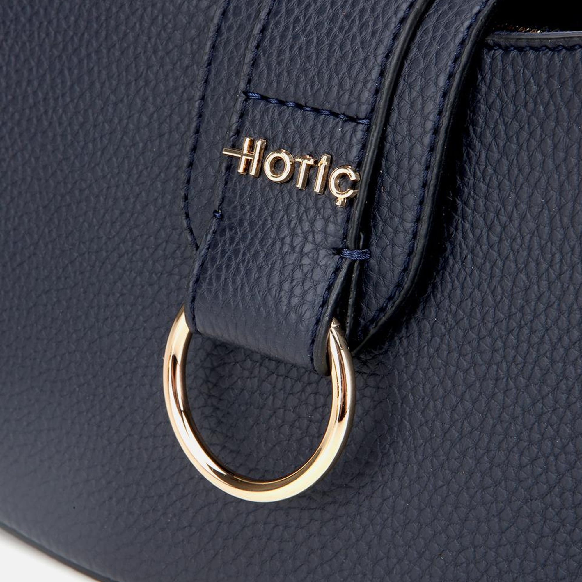 Kadın Lacivert Kilit Detaylı Omuz Çantası