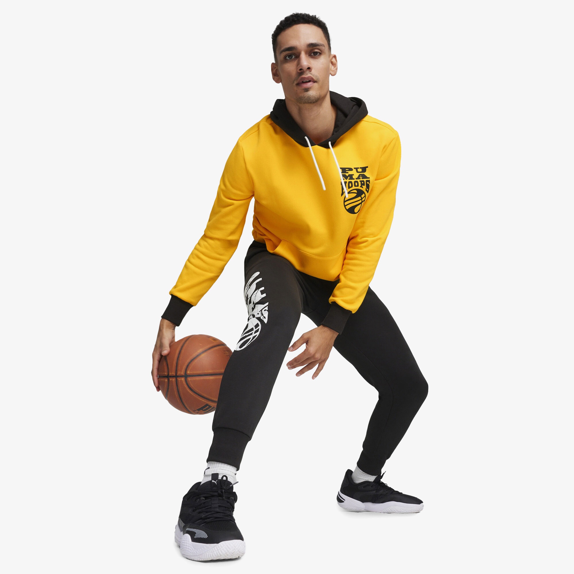 Puma Posterize 2.0 Erkek Sarı Hoodie