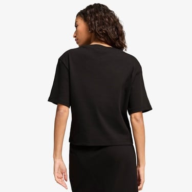  Puma Classıcs Ribbed Relaxed Kadın Siyah T-Shirt