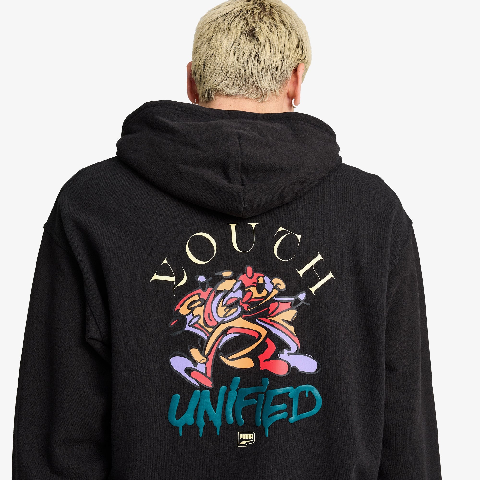 Puma Downtown Graphic Hoodie Unisex Siyah Hoodie