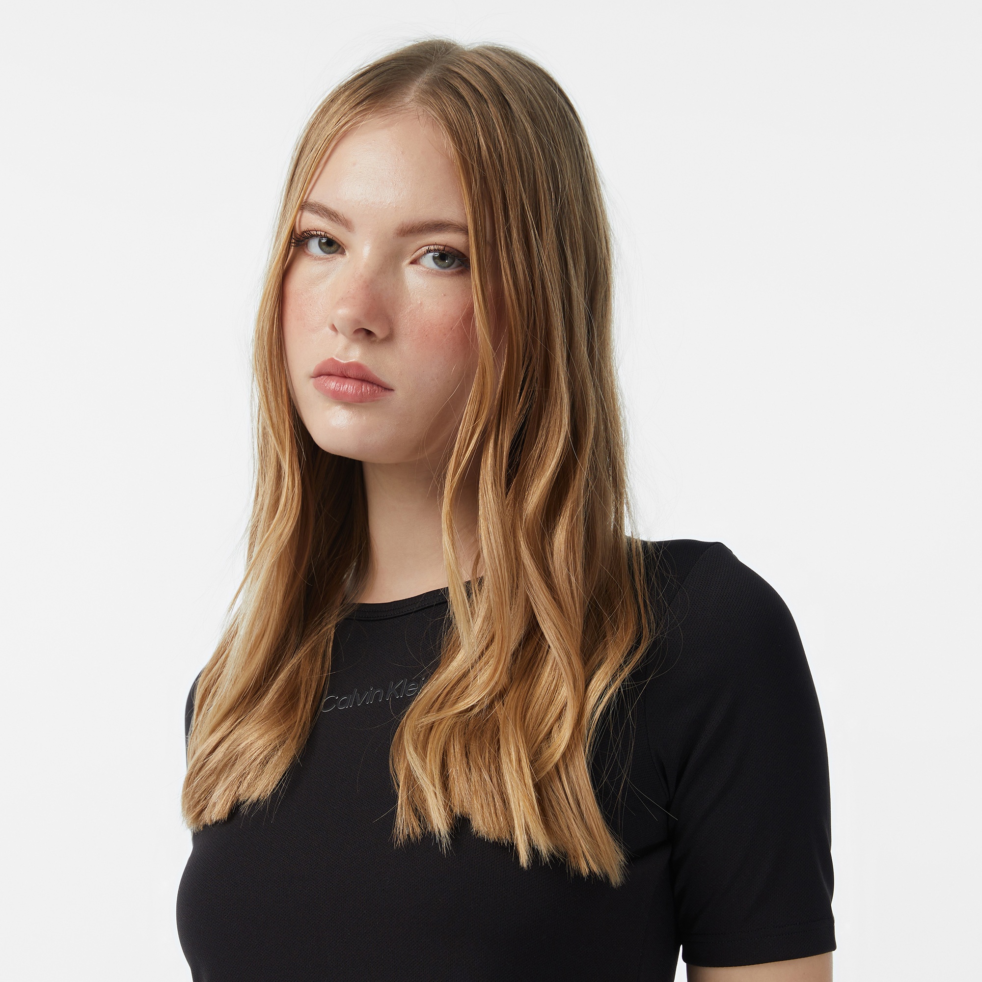 Calvin Klein Kadın Siyah T-Shirt