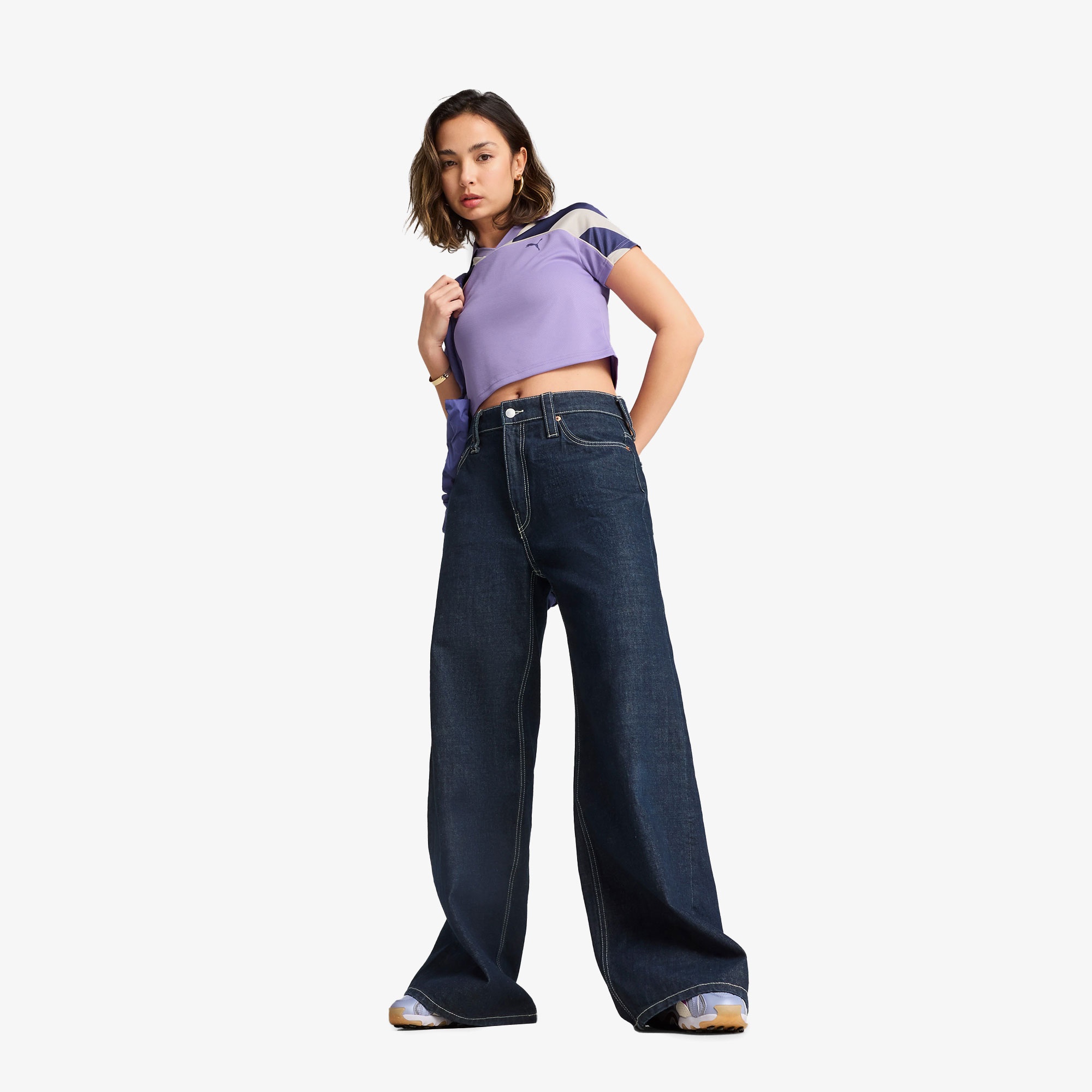 Puma Future Archive Jersey Kadın Mor T-Shirt