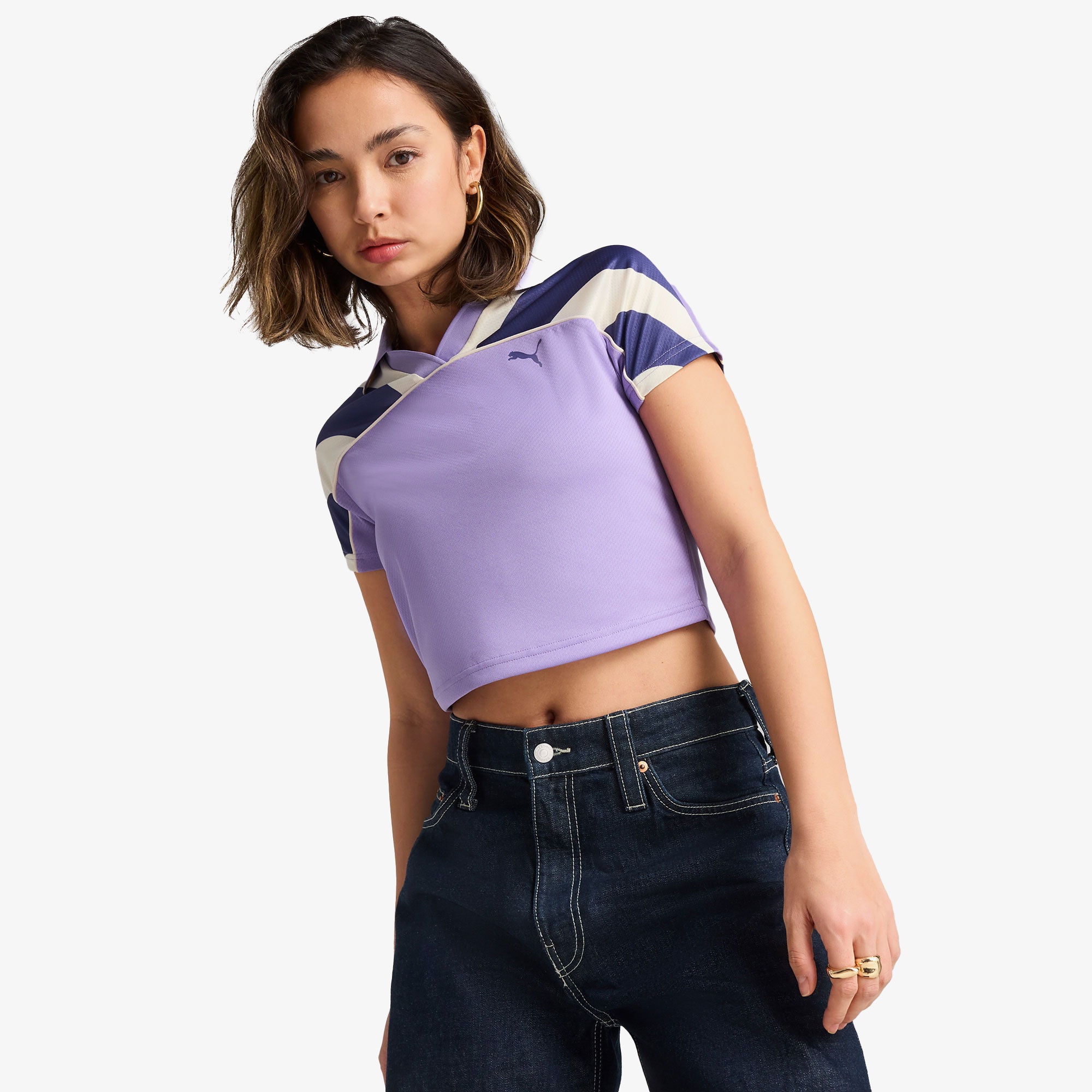 Puma Future Archive Jersey Kadın Mor T-Shirt