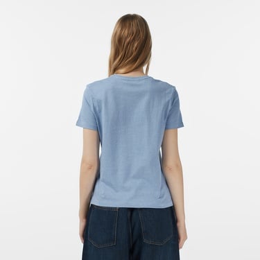  Tommy Hilfiger Classic Script Regular Kadın Mavi T-Shirt