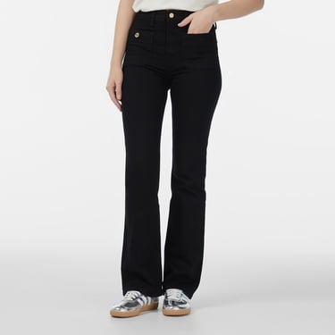  Tommy Hilfiger Denim Black Kadın Mavi Bootcut Jean