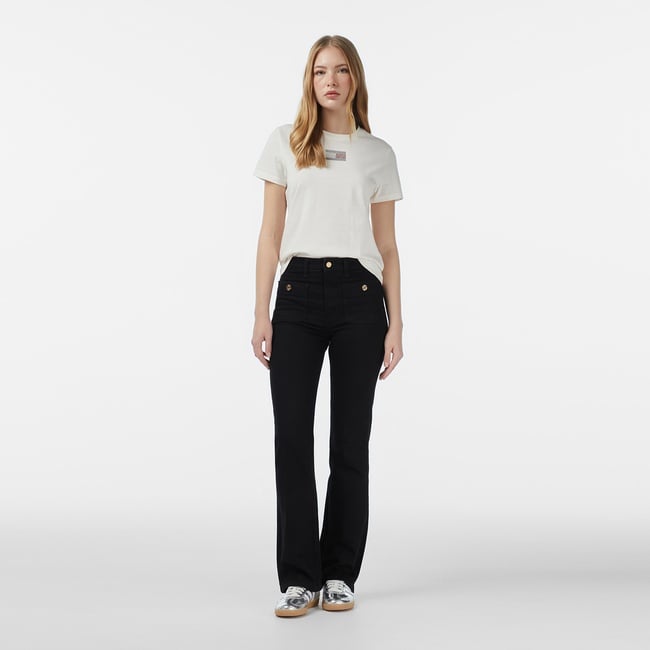  Tommy Hilfiger Denim Black Kadın Mavi Bootcut Jean