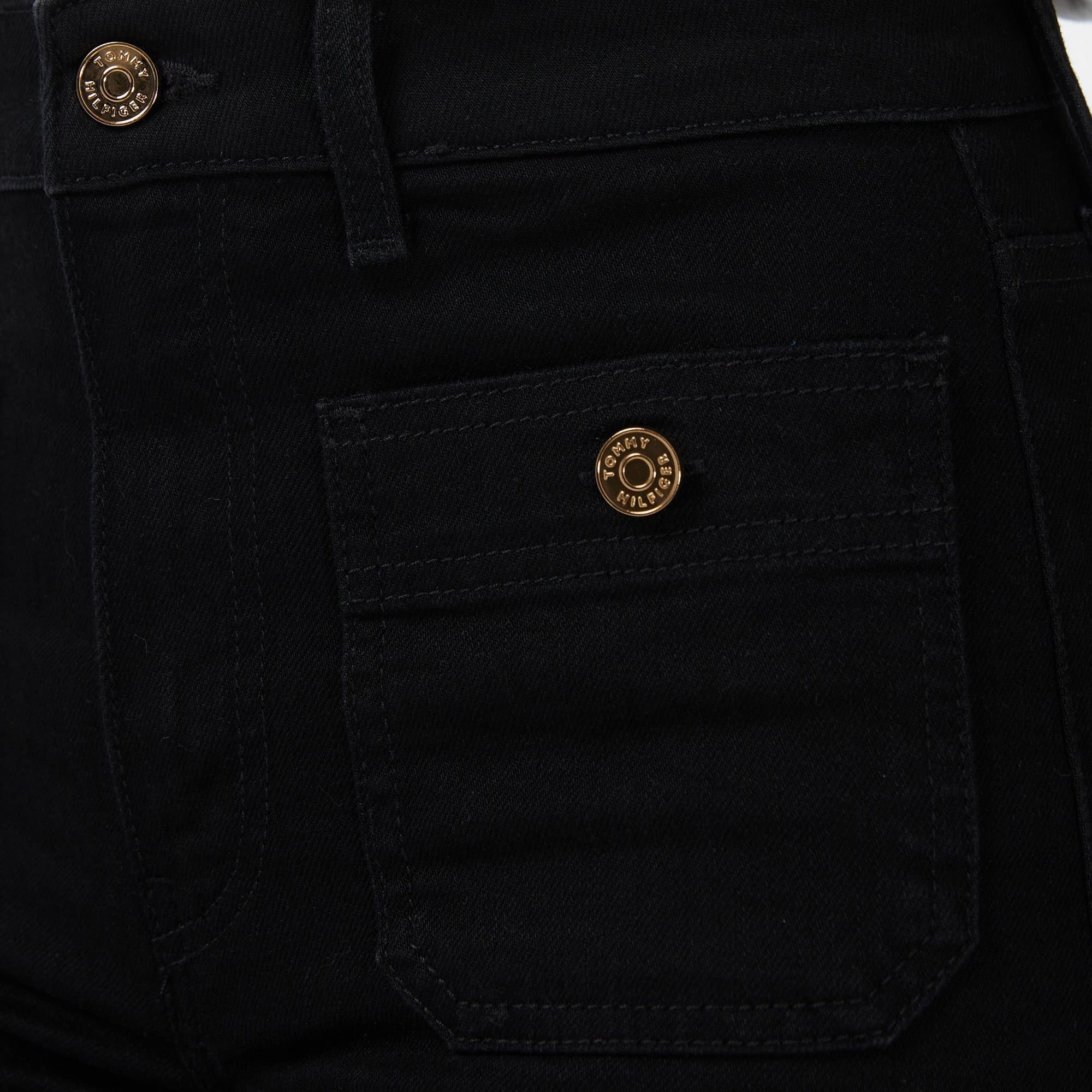 Tommy Hilfiger Denim Black Kadın Mavi Bootcut Jean