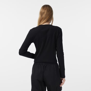  Calvin Klein Monologo Baby Kadın Siyah T-Shirt