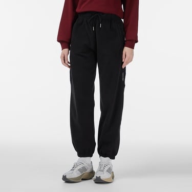 Calvin Klein Mixed Media Polar Fleece Jogger Kadın Siyah Eşofman Altı