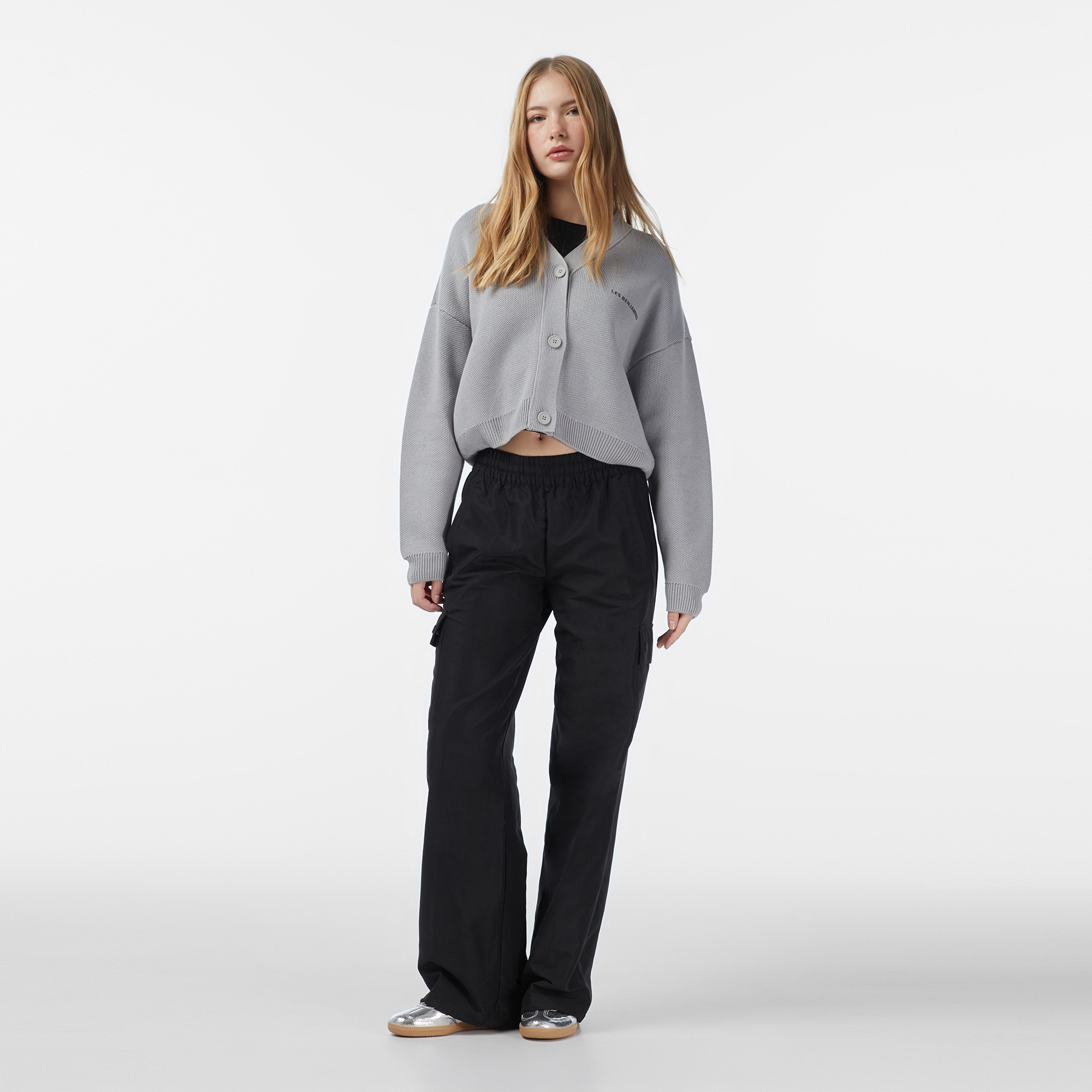 Les Benjamins 308 Kadın Gri Hırka