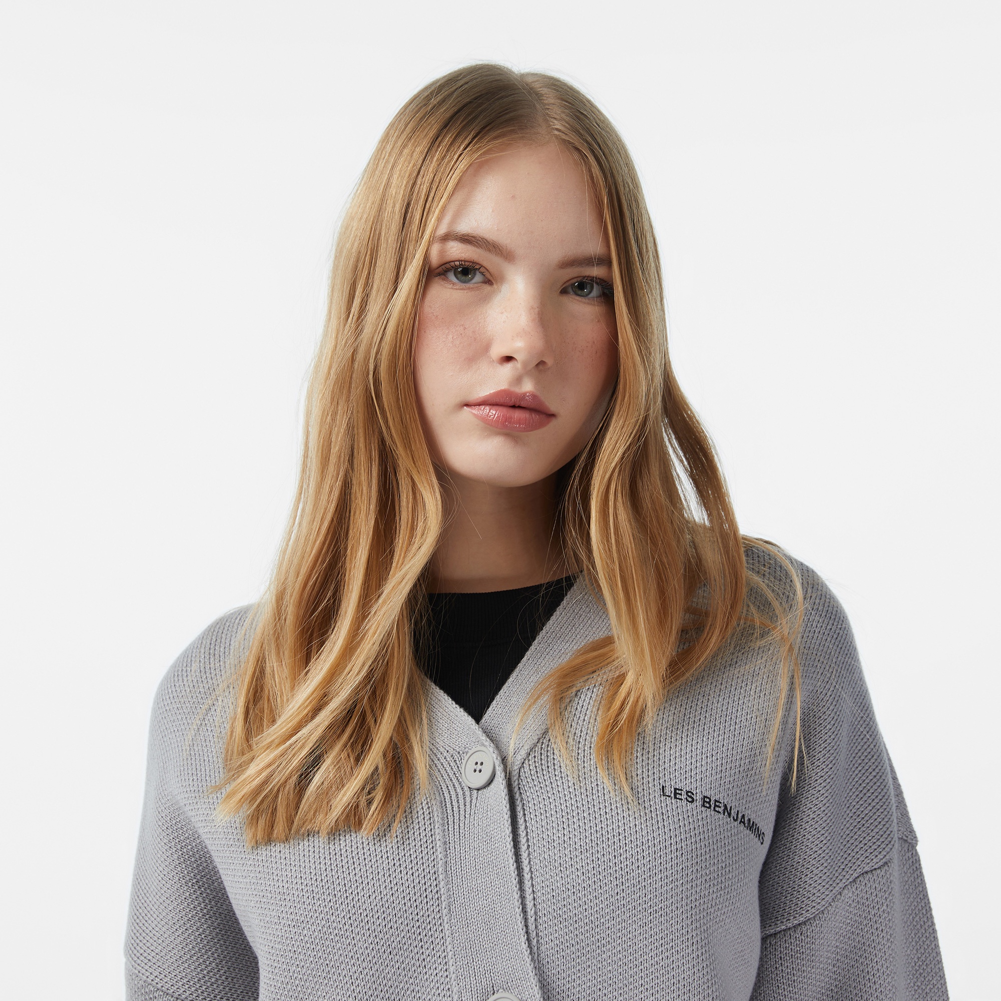 Les Benjamins 308 Kadın Gri Hırka