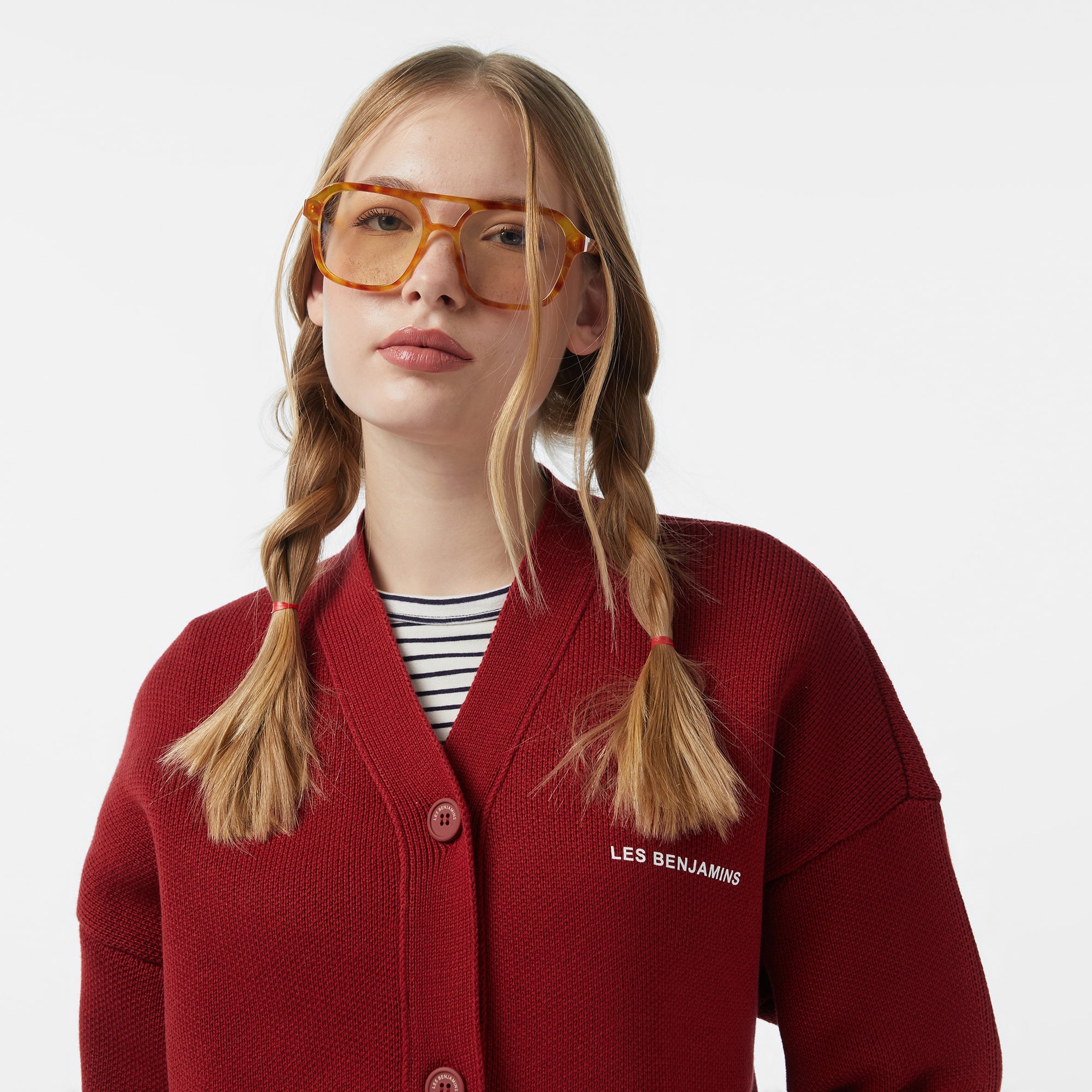 Les Benjamins 310 Kadın Kırmızı Hırka