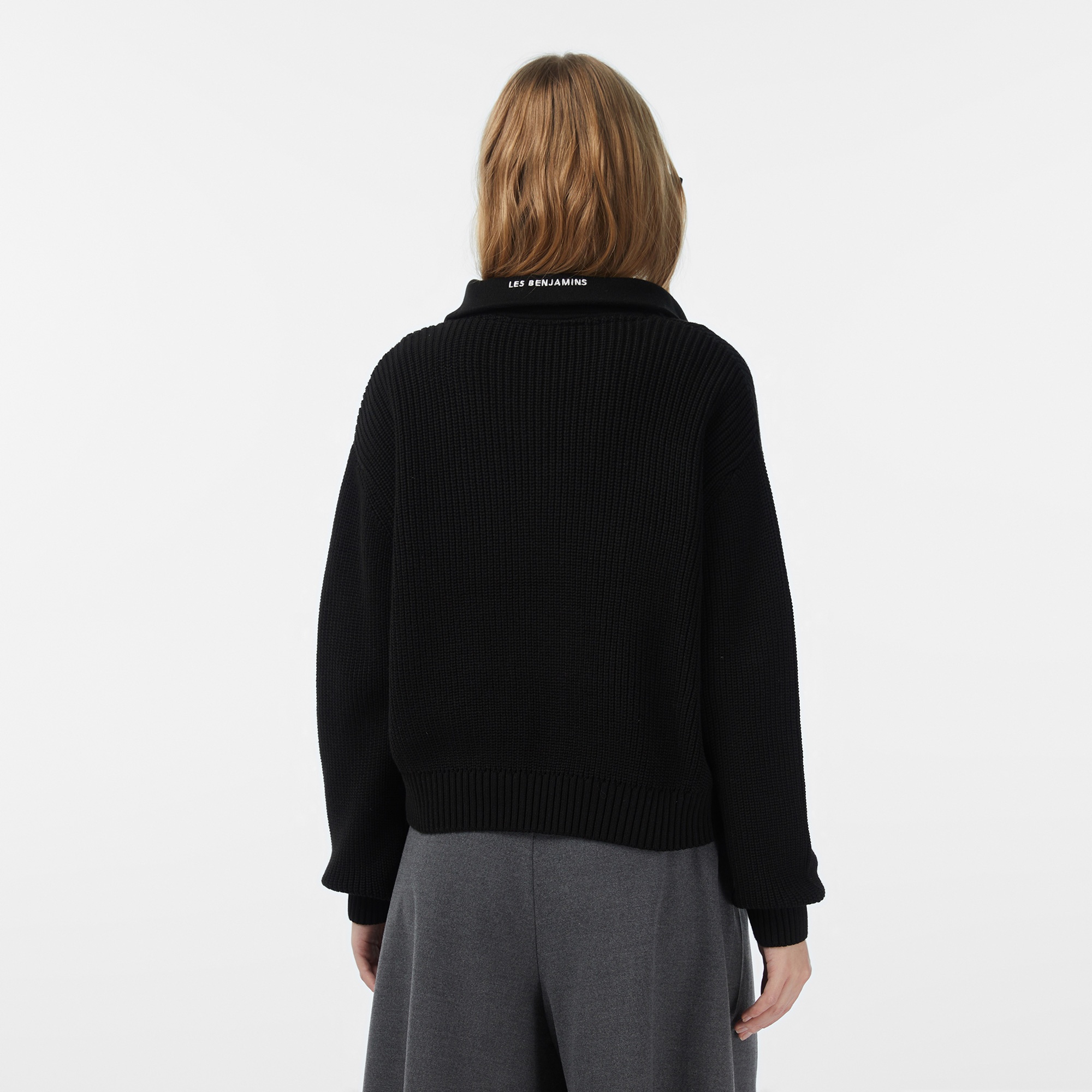 Les Benjamins 307 Kadın Siyah Triko