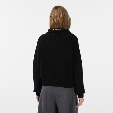  Les Benjamins Regular Fit Kadın Siyah Triko