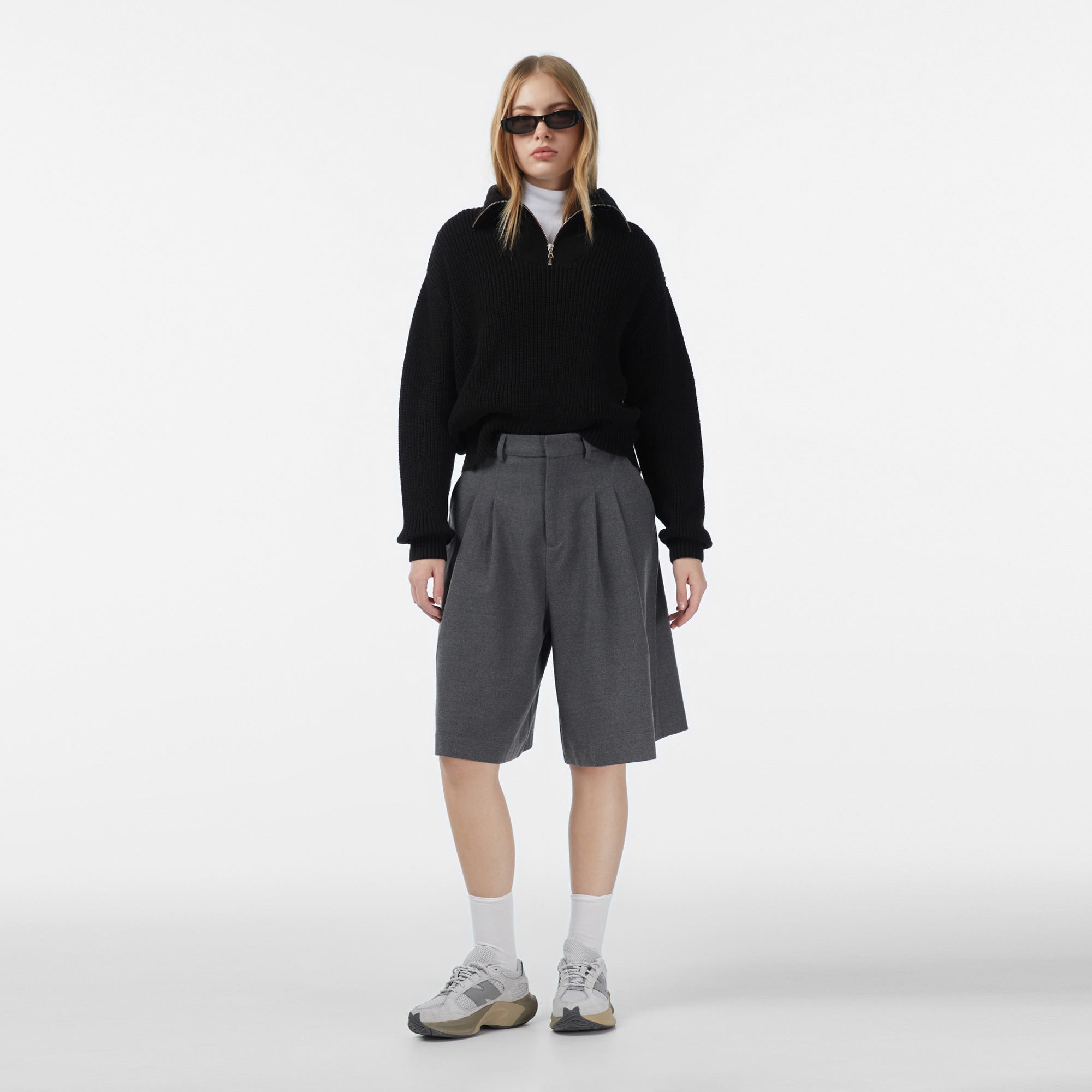 Les Benjamins 307 Kadın Siyah Triko