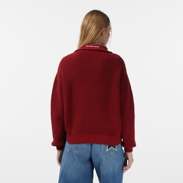  Les Benjamins Regular Fit Kadın Kırmızı Triko