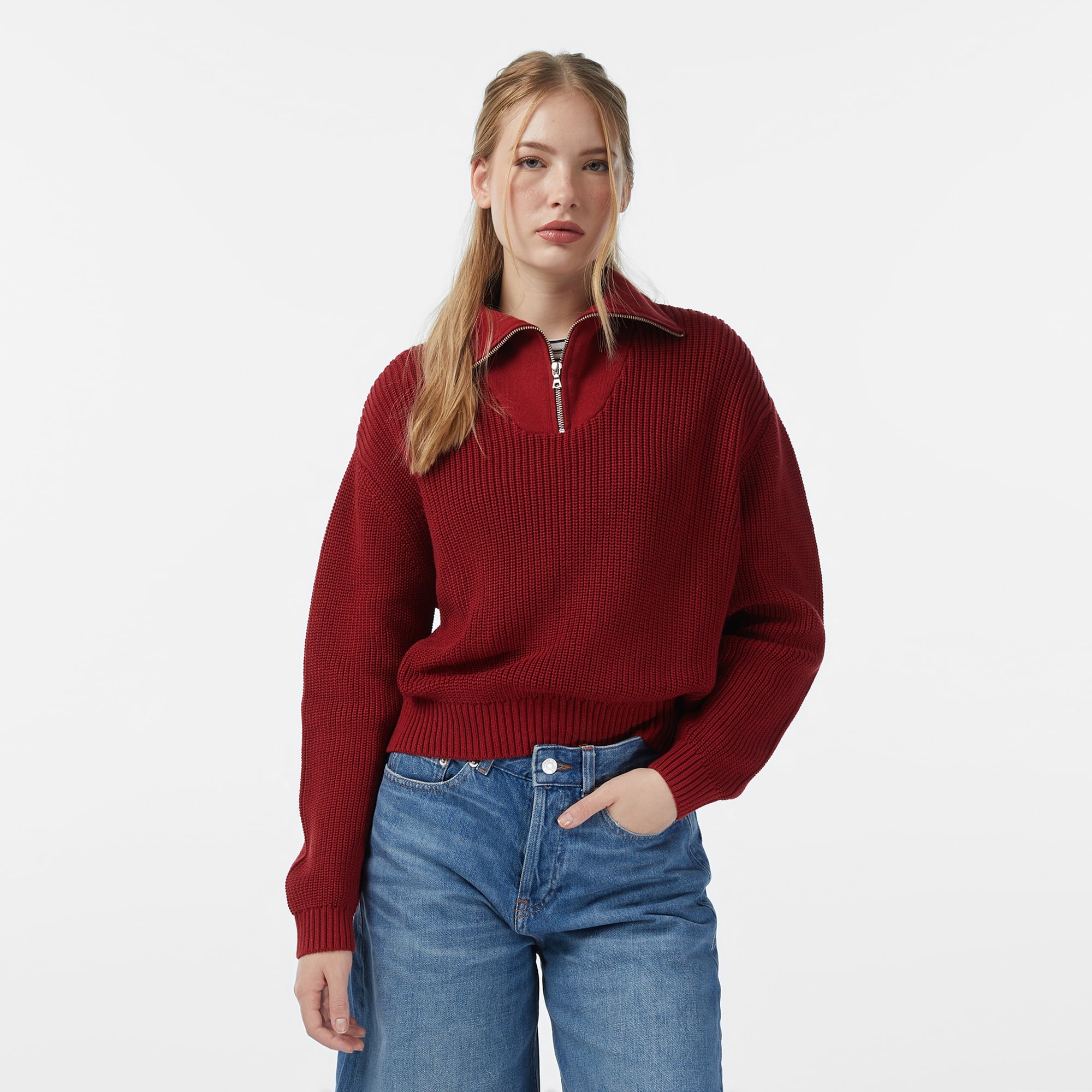 Les Benjamins 310 Kadın Kırmızı Triko