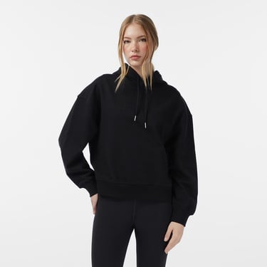  Calvin Klein Logo French Terry Kadın Siyah Sweatshirt