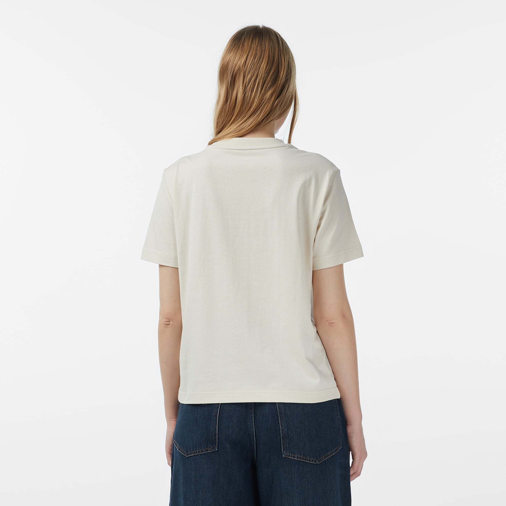 Calvin Klein Hero Classic Monologo Kadın Beyaz T-Shirt