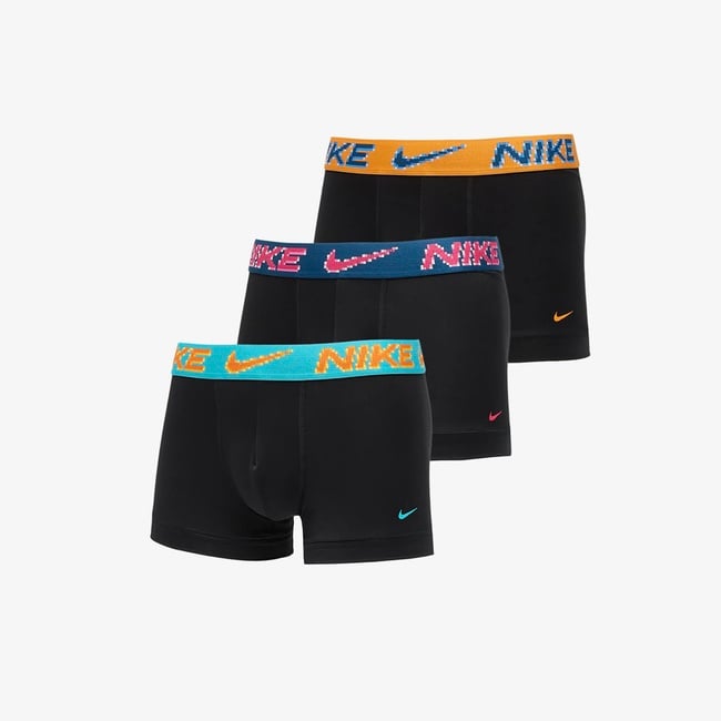  Nike 3' lü Erkek Siyah Boxer