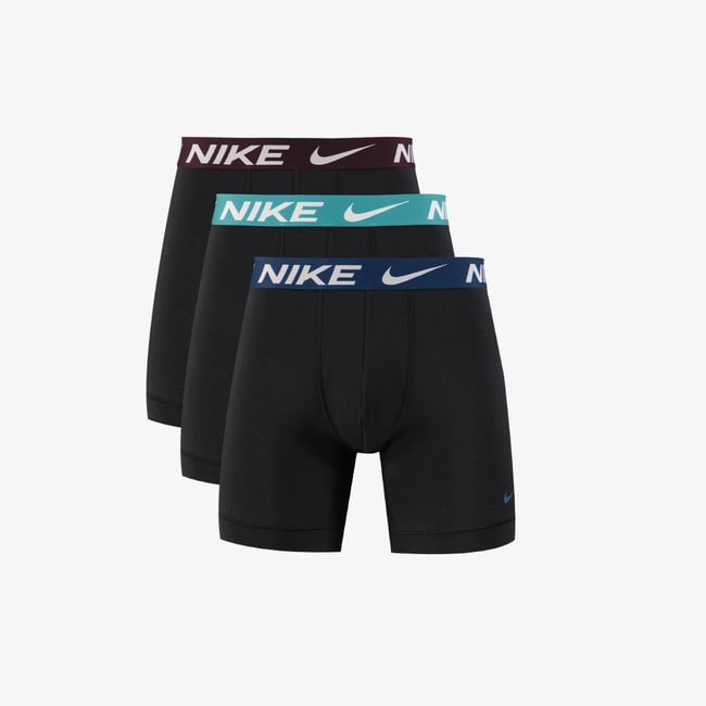  Nike Brief 3' lü Erkek Siyah Boxer
