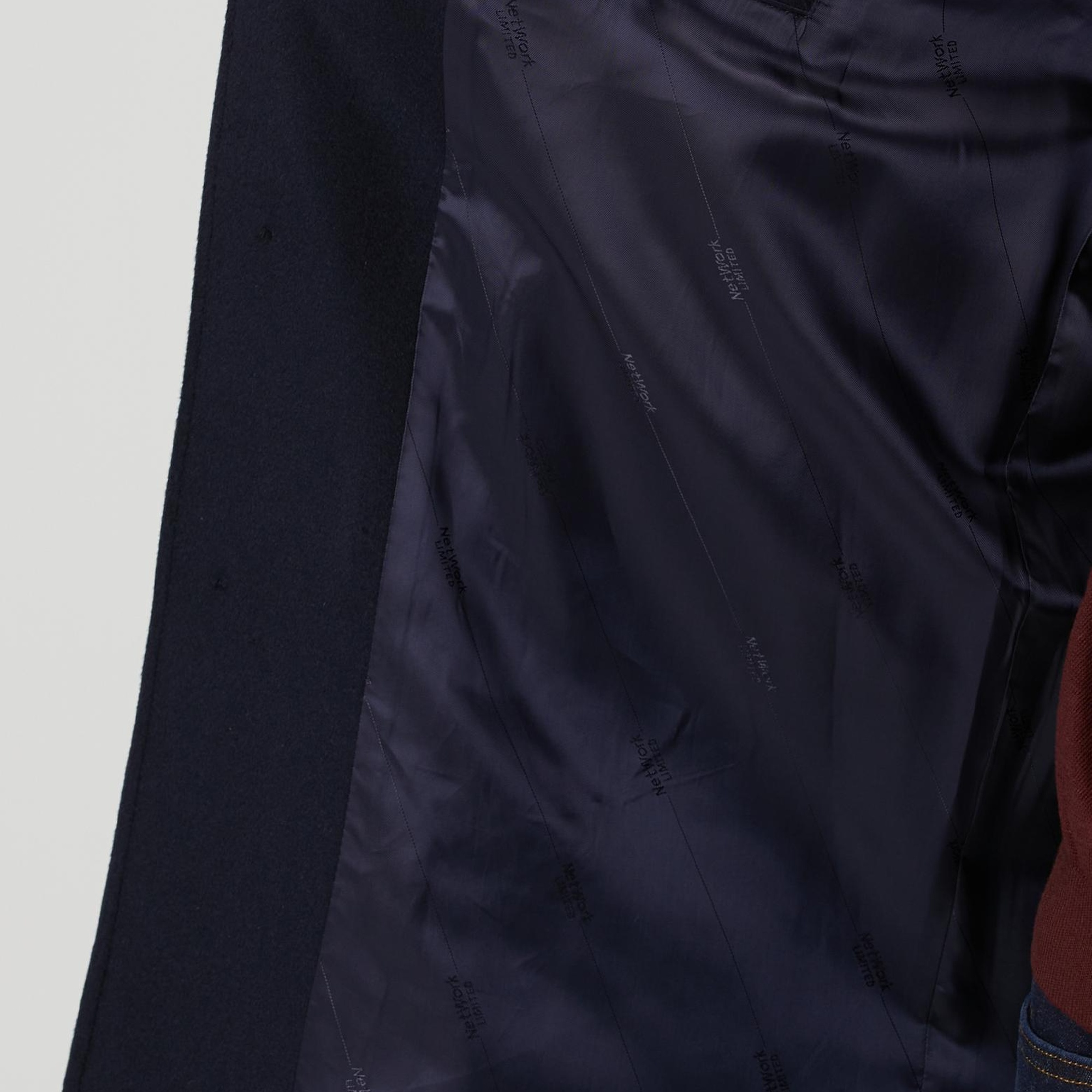 Network Erkek Lacivert Limited Yün Palto