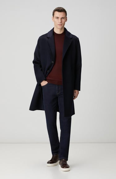  Network Erkek Lacivert Limited Yün Palto