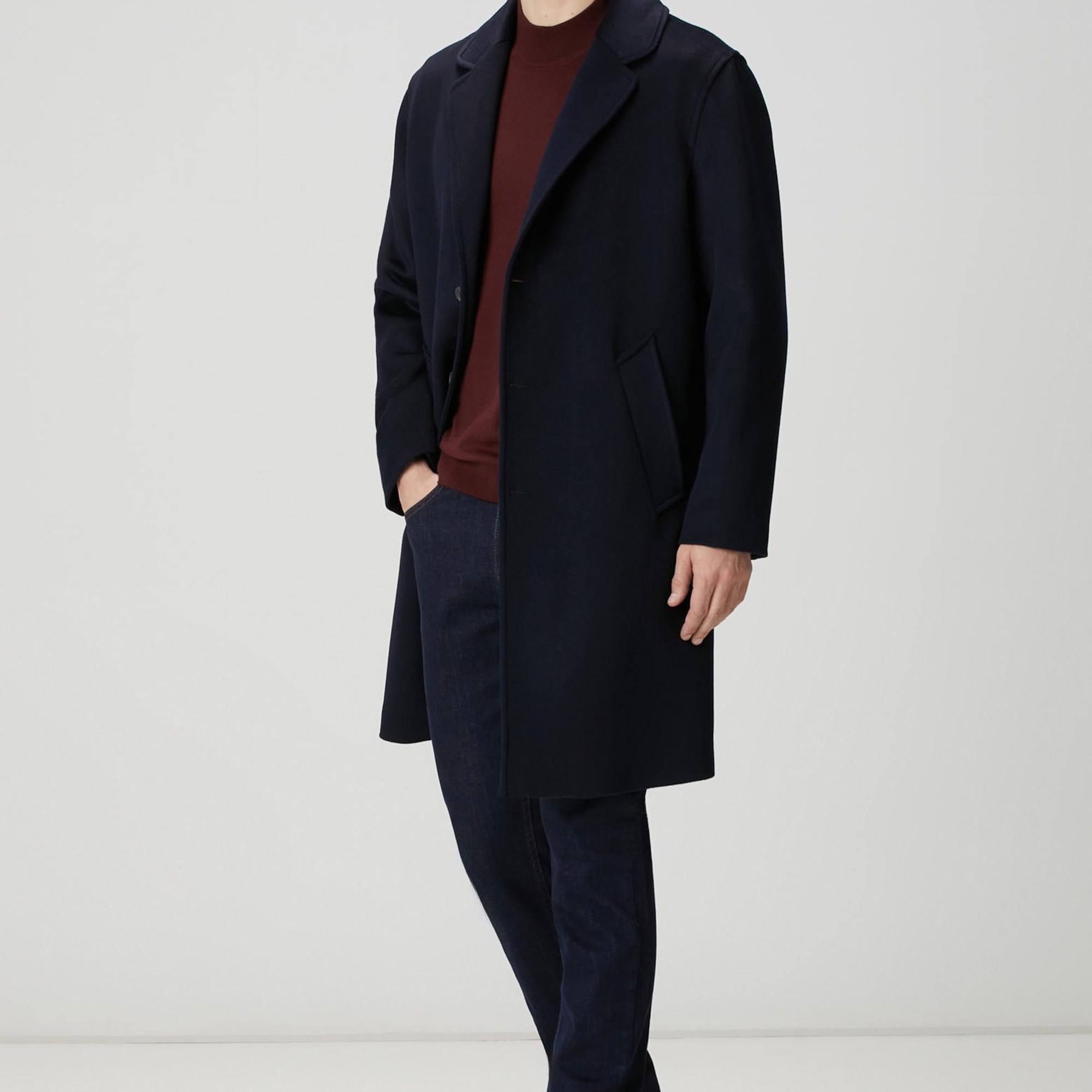 Network Erkek Lacivert Limited Yün Palto
