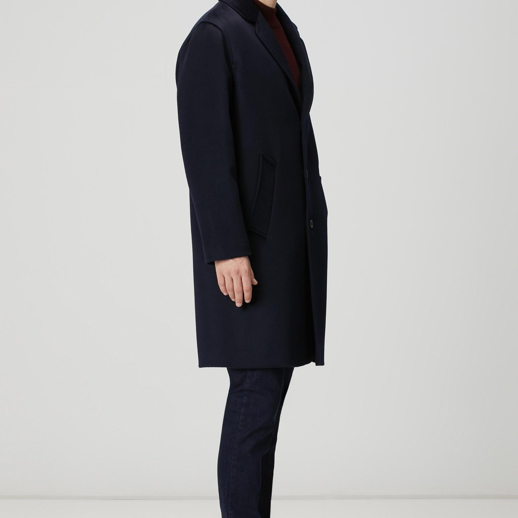 Network Erkek Lacivert Limited Yün Palto