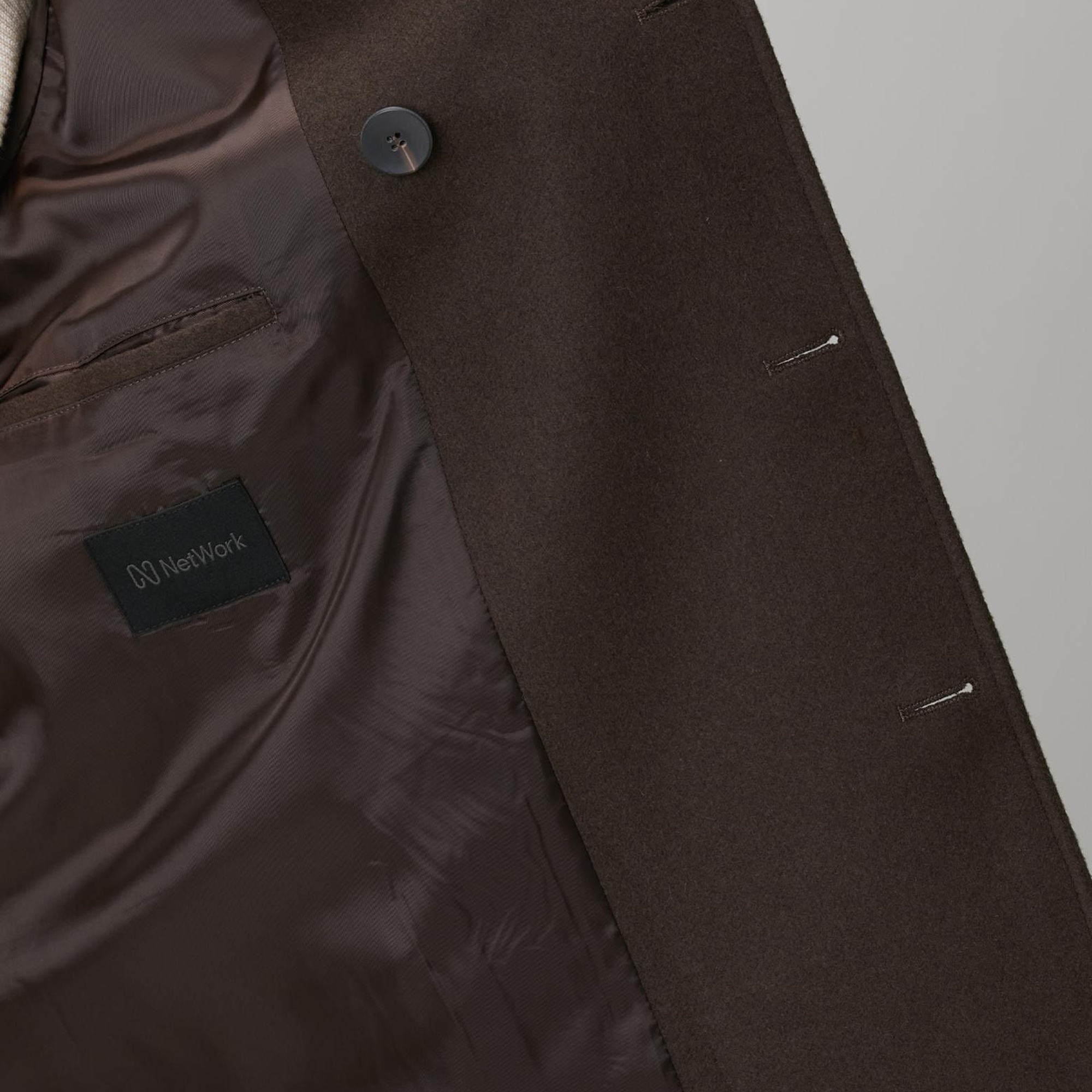 Network Erkek Kahverengi Kruvaze Gemici Kaban