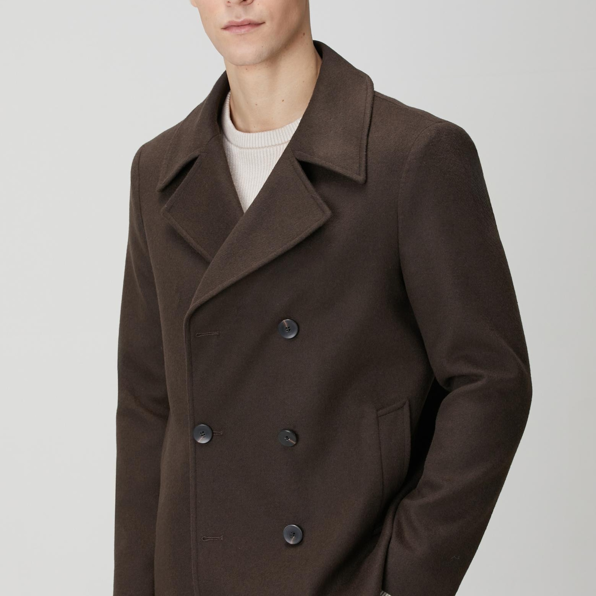 Network Erkek Kahverengi Kruvaze Gemici Kaban