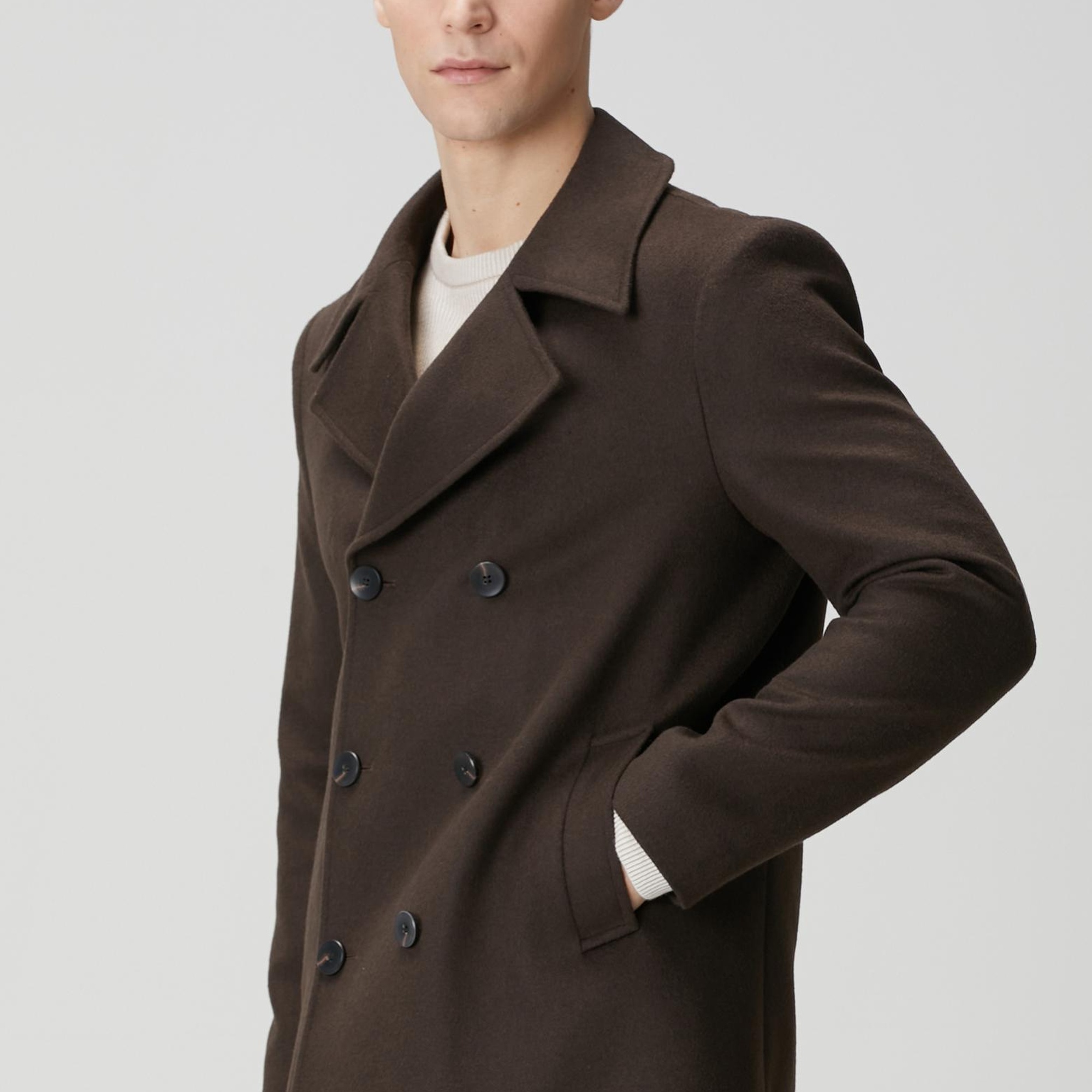 Network Erkek Kahverengi Kruvaze Gemici Kaban