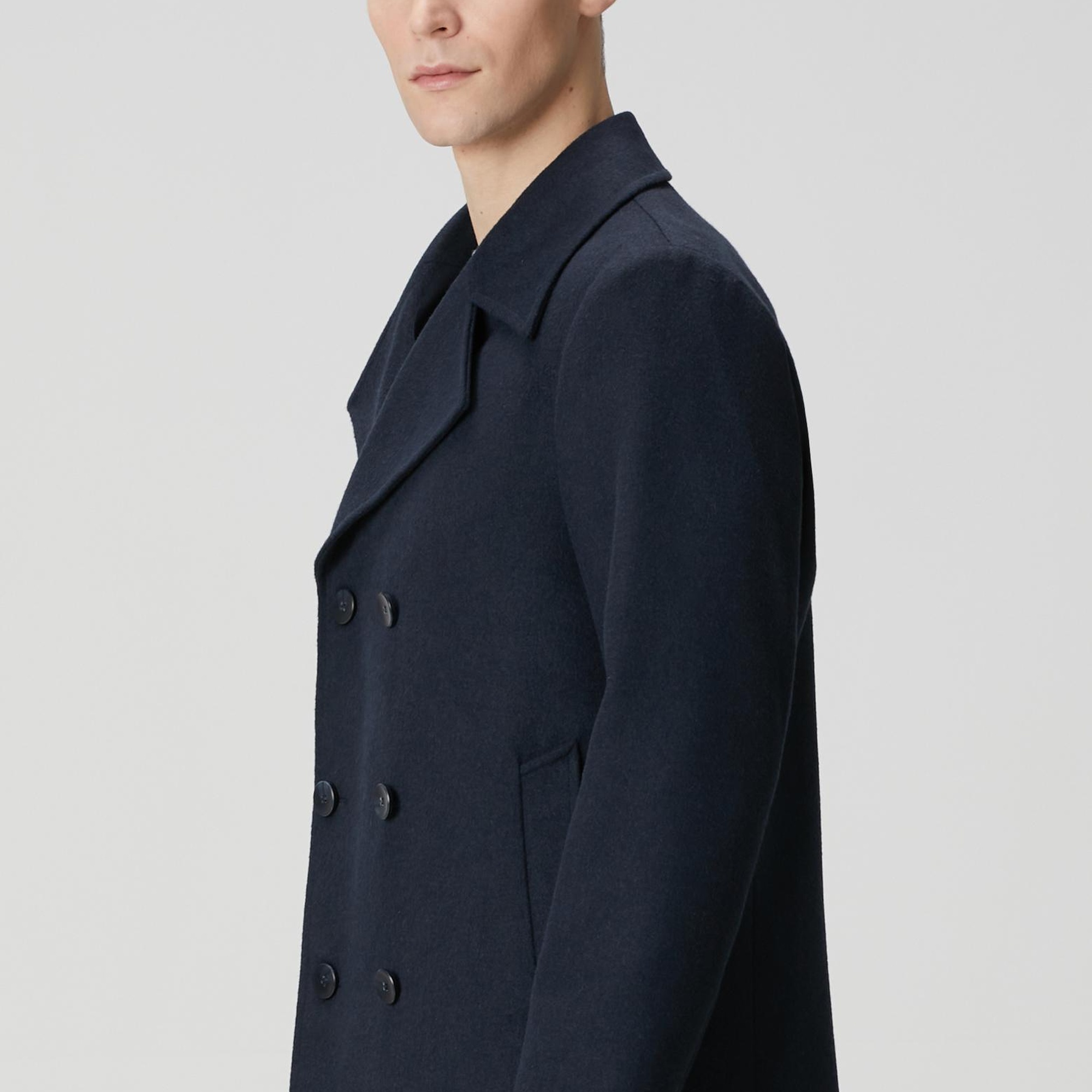 Network Erkek Lacivert Kruvaze Gemici Kaban