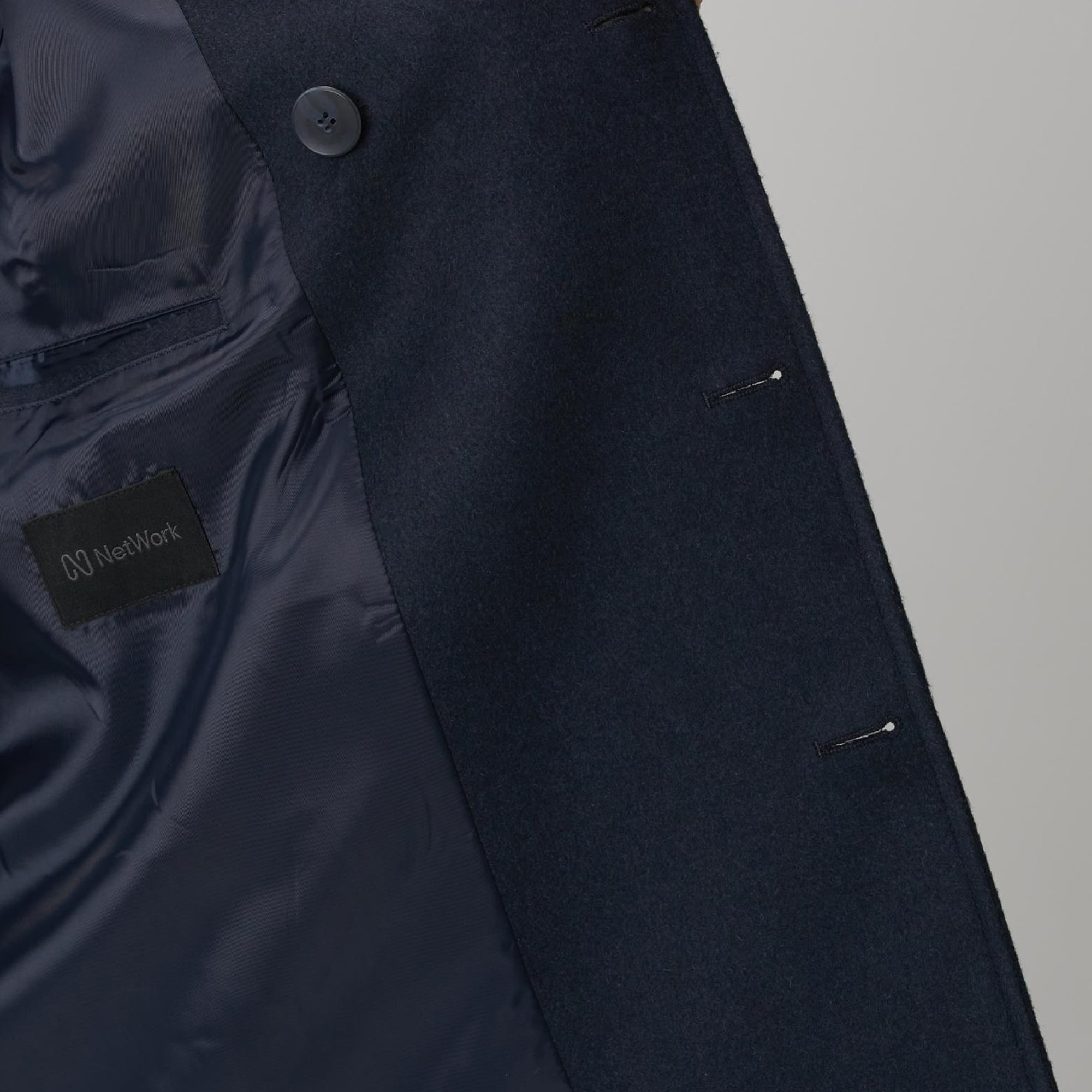 Network Erkek Lacivert Kruvaze Gemici Kaban