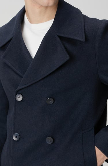  Network Erkek Lacivert Kruvaze Gemici Kaban