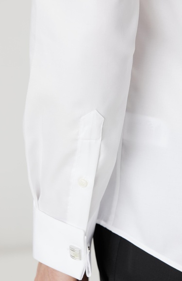  Network Erkek Non-Iron Beyaz Smokin Gömlek