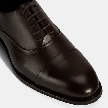  Erkek Kahve Bağcıklı Deri Klasik Ayakkabı