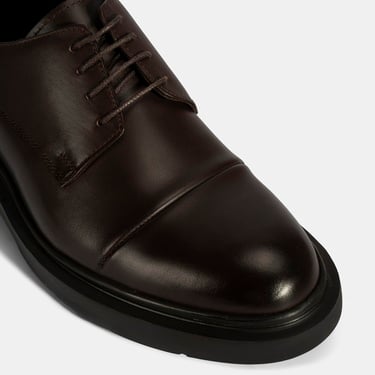  Erkek Kahve Bağcıklı Deri Klasik Ayakkabı