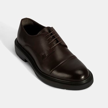  Erkek Kahve Bağcıklı Deri Klasik Ayakkabı
