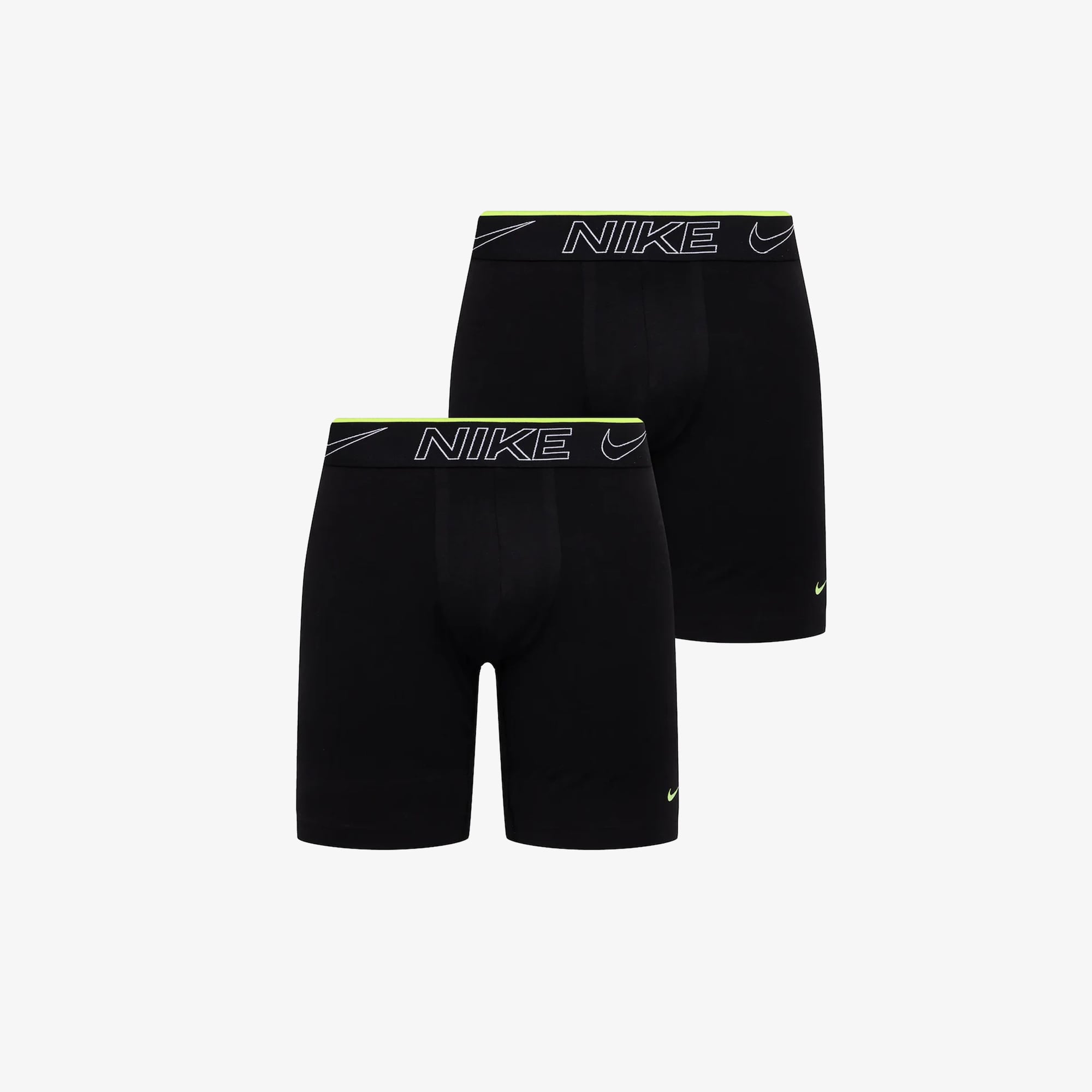  Nike Brief Long 2' li Erkek Siyah Boxer
