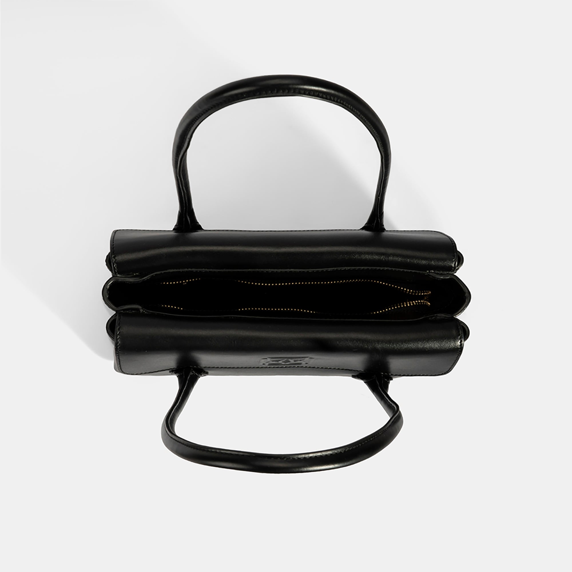 DESA Kadın Siyah Monogram Baskılı Deri Omuz Çantası